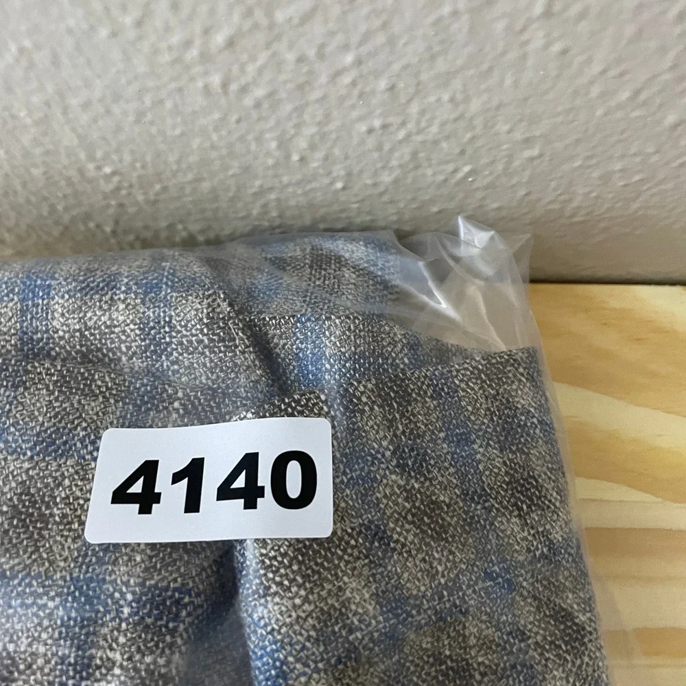 Williams & Kent Sport Coat Mens 48 Brown Blue Plaid Wool Silk Linen E.Thomas